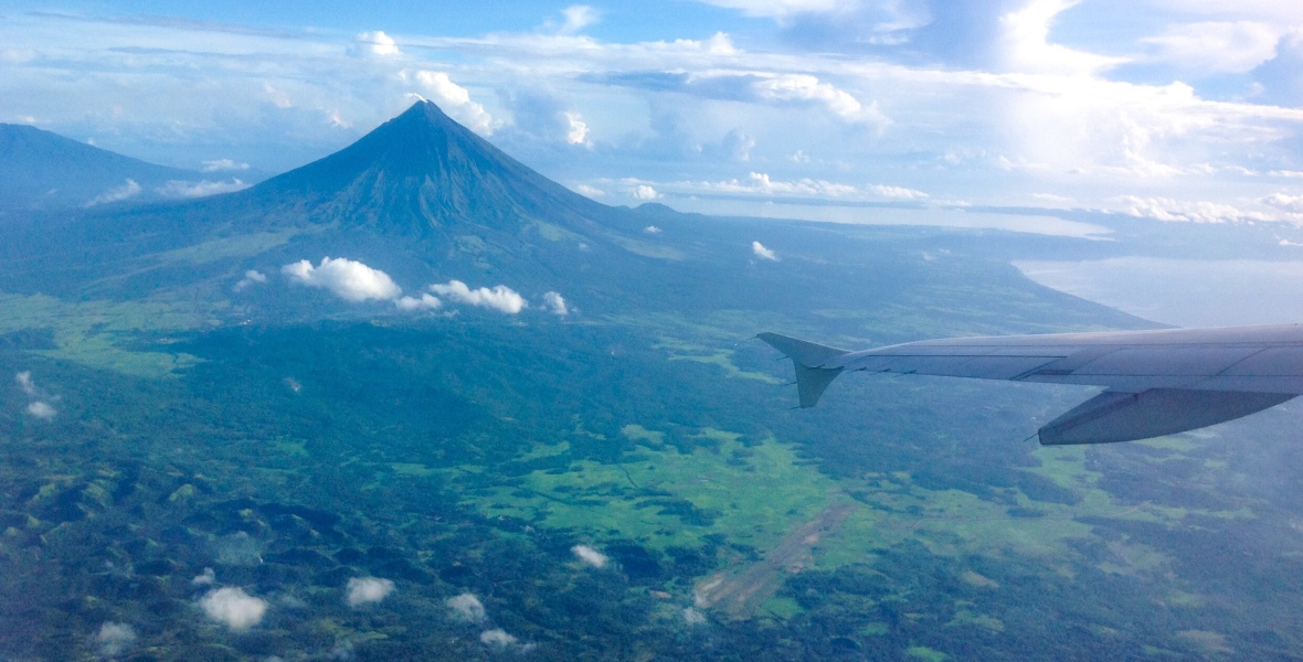 Aerial Photograph, Mayon, Volcano
